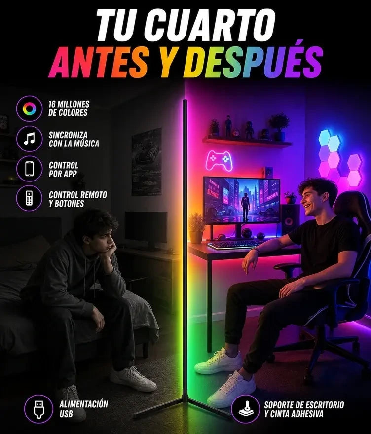 Lámpara de Luz RGB Inteligente con Música y App