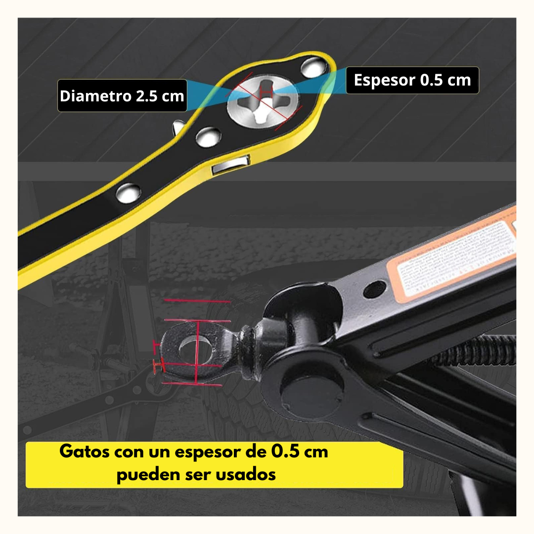 Llave de Trinquete Pro + Adaptador: ¡Sin Esfuerzo!
