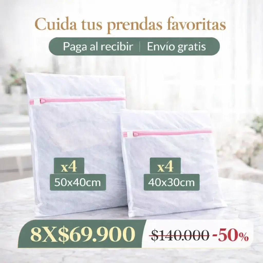 Set x8 Bolsas de Malla Fina-WashCare