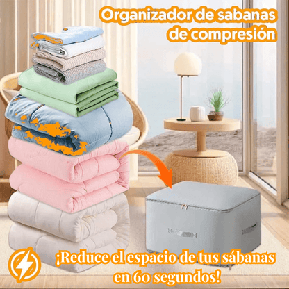 Organizador de Sabanas de autocompresión/¡Armario renovado al instante!