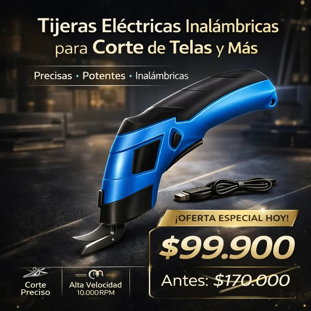 Tijera Eléctrica Inalámbrica para Tela- MaxPro